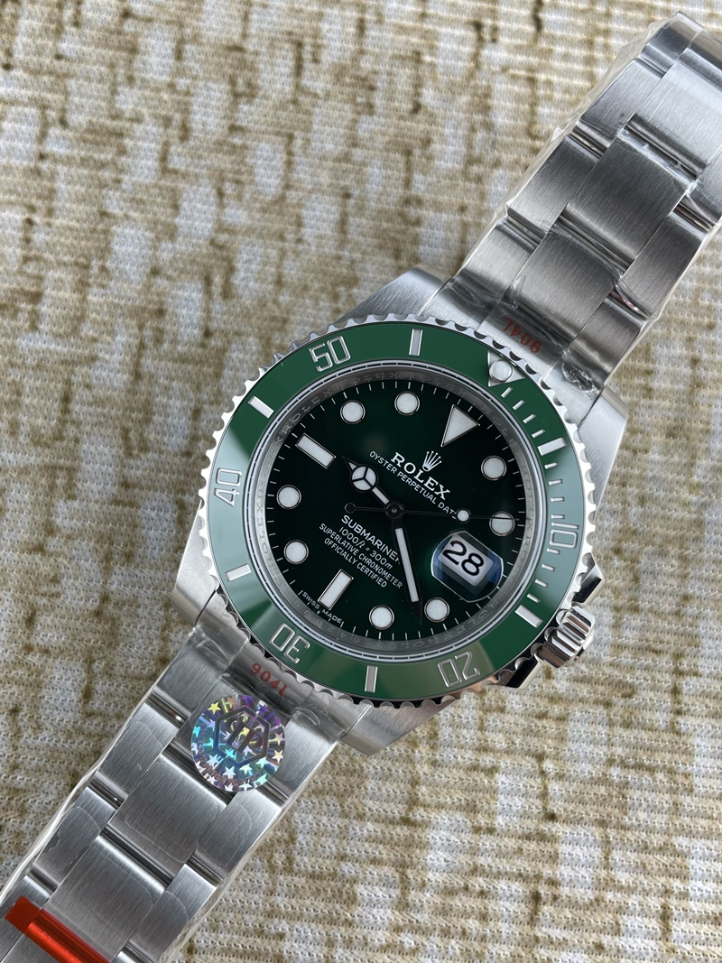 QP공장 롤렉스 서브마리너 그린데이트 헐크 40MM 단동3135